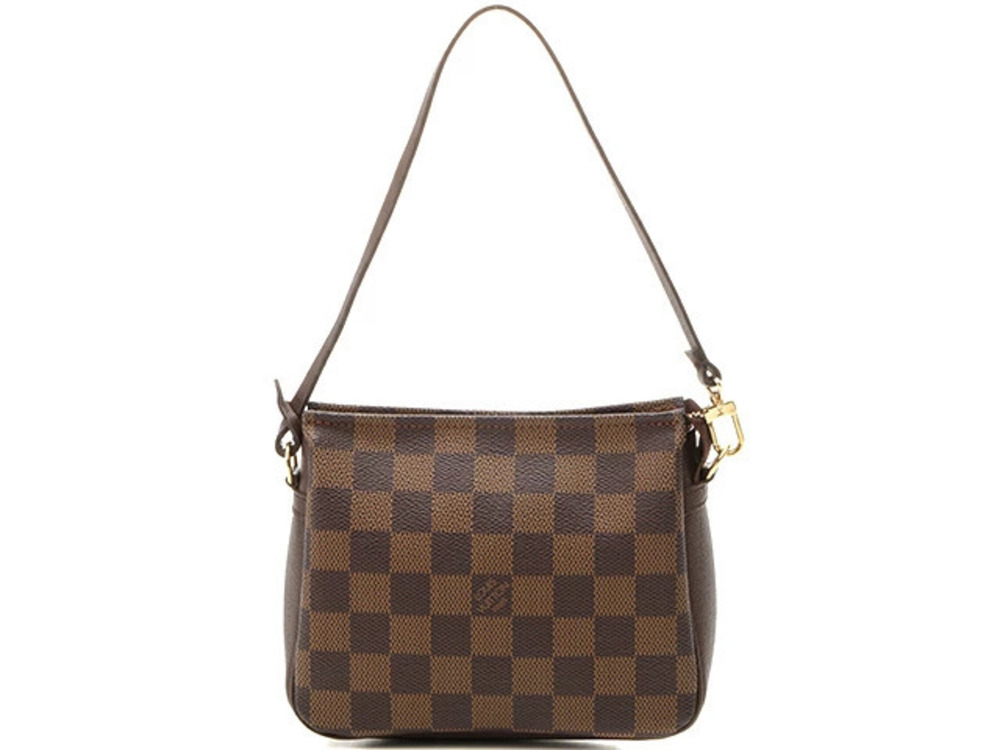LOUIS VUITTON Trousse Makeup Damier Ebene Brown